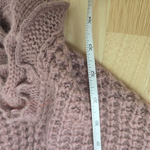 Moth Anthropologie Cardigan Layering Transitional Scalloped Lettuce Edge Size XS - Picture 6 of 11